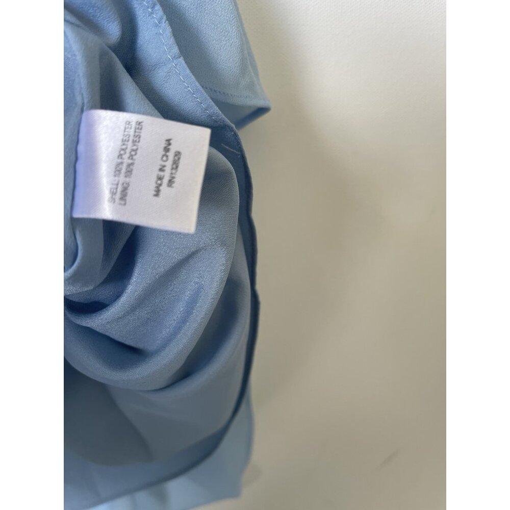 Lovers + Friends Liv Ruffle Mini Dress Blue Size S Halter Summer Party - Picture 4 of 9